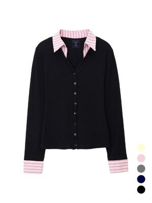 Shirt Detail Cardigan_ 5 color