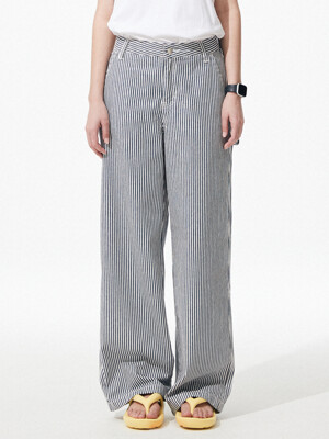 Carpenter Pants [Stripe Navy]