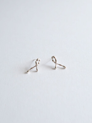 Mini string earring [silver/gold]