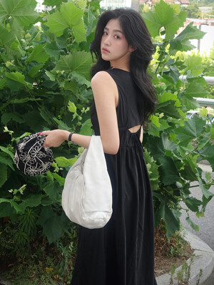 [CIty Outdoor] Back Open Sleeveless Dress