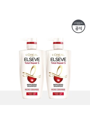 [SSG 단독구성] 로레알파리 TR5 리페어링 샴푸 410ml 2개