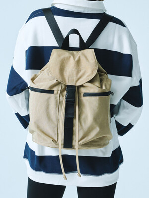 Bany Nylon backpack (Beige)