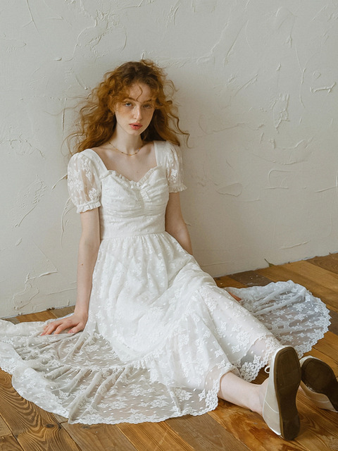 ★Cest Moidew★ Cest_Pink roses ruffled camisole dress 쎄무아듀]Cest_Pink roses ruffled camisole dress