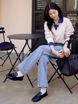 [류이서 PICK] Welt Basic Loafers Black 웰트 베이직 로퍼 블랙