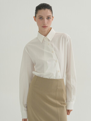 Wrap-Front Shirt Ivory