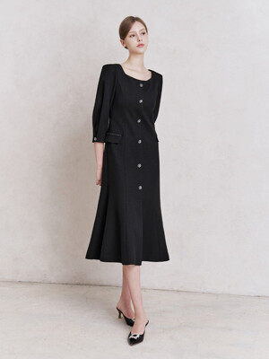 Raelle Tweed One-piece (Black)