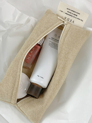 Rong) Romantic Pouch_Beige