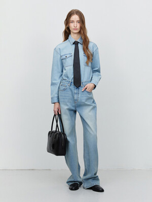 UNISEX CLASSIC DENIM SHIRT LIGHT BLUE_UDSH5A101B1