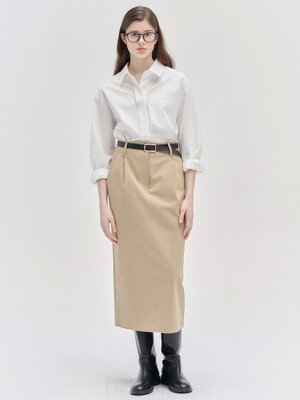 25SN cotton tuck skirt [BE]
