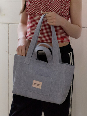 basic canvas bag (sky blue)