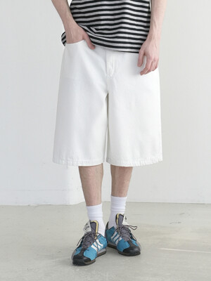 M265 TENCEL BERMUDA PANTS_IVORY