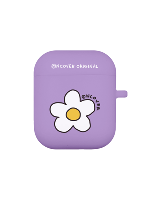 Flower point-purple(airpods jelly case)