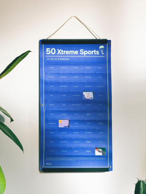 도이 50가지 익스트림 스포츠 챌린지 포스터