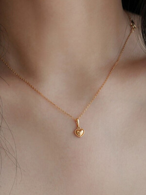 [단독]14K gold heart necklace