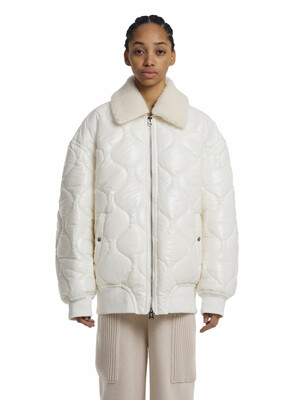 Aviator Bomber Jacket_White