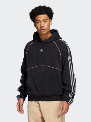 [HI3015] POLAR FLE HOODY_BLACK/SEPULI