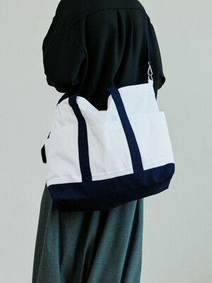 unisex canvas bag white