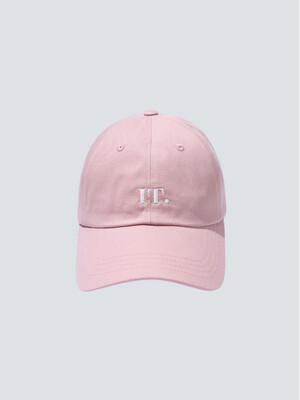 SIMPLE LOGO COTTON BALL CAP_PINK