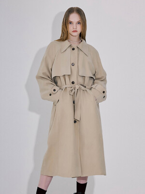 Tiffany soft trenchcoat [Beige]