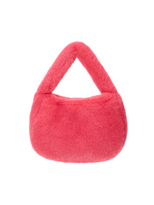 KEETY RABBIT fur mini bag [hot pink]