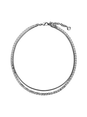 Double Chain Necklace (Silver)