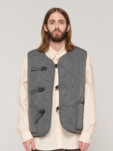 아우터 - 카고브로스 (CARGOBROS) - CB QUILTING PADDING VEST (GRAY)
