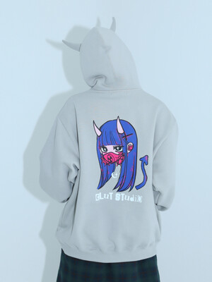 0 5 devil hoodie - GREY