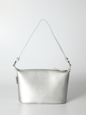 Shoulder crunch bag - Silver