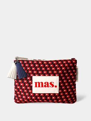 Basic pouch _ 니트 스몰플라워