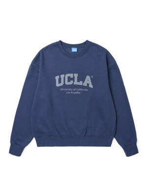 남여공용 UCLA 로고 프린트 기모 스웨트 셔츠[BLUE](UZALT91_43)