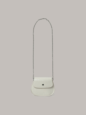 Flap Silver Mini bag - Ivory