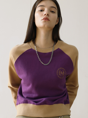 FUNKY DREAM CROP SWEATSHIRT (PURPLE)