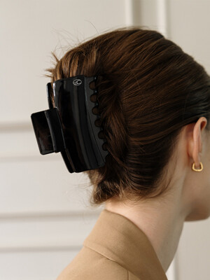 [리퍼브] HFS007 Black square hair clip