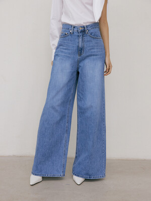 High Waist Wide Jeans (blue)