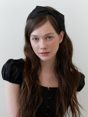 sophie black ribbon headband