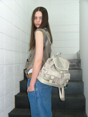 PK Backpack (nylon)(light grey)