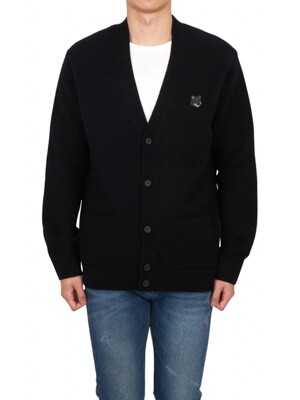 MAISON KITSUNE 메종키츠네 볼드 폭스헤드 남성 가디건 NM00506KT1006 P199