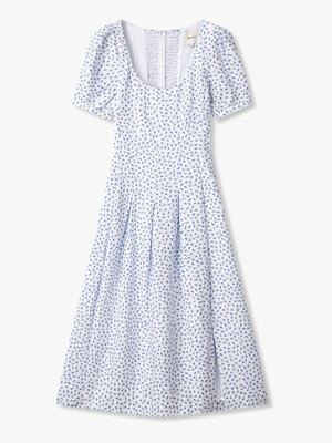 플라워 패턴 린넨 드레스 (Coucou Linen Dress)_화이트 RF15107006