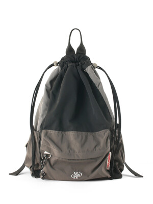 Mixed Easy Draw Backpack_Charcoal