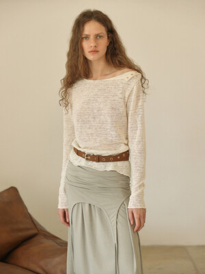 BOHEMIAN SNAP TOP [ CREAM ]