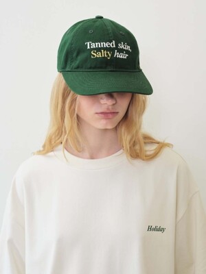 Typo Cotton Baseball Cap, Green