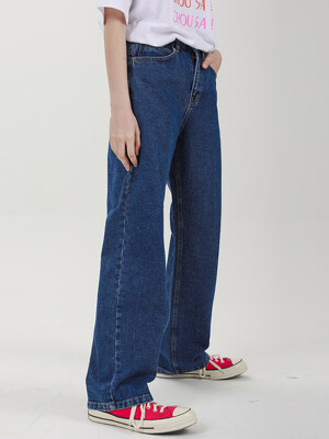 WIDE DENIM PANTS C518PT001-DB