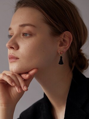 [리퍼브] Crumple Ring & Tassel Earrings