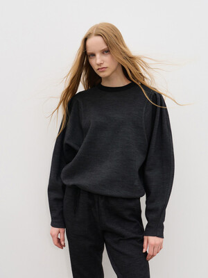 PUFF STRING SWEAT SHIRT (mold gray)