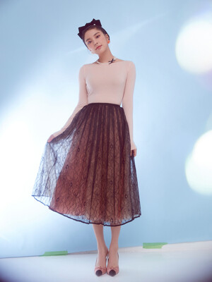 [H Attitude] NO.9 SKIRT - BLACK