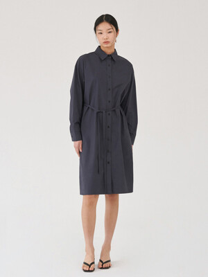 TRENCH DRESS - NAVY