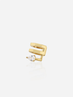 Ravenna 2ring Ear cuff _ Gold