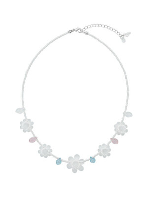 Fog Beads Necklace (White)