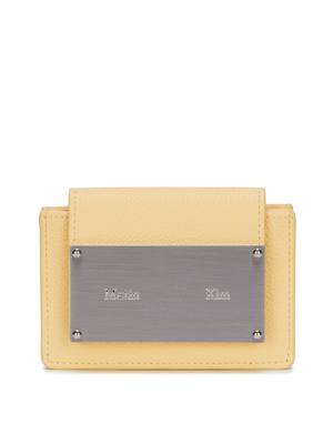 ACCORDION WALLET IN LIGHT YELLOW