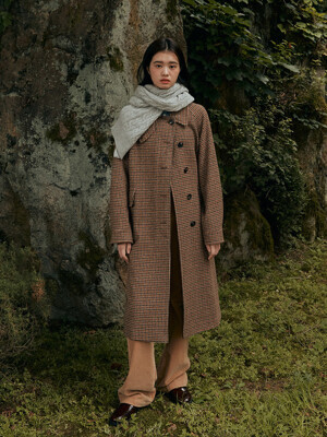 TRAD BALMACAAN COAT_CAMEL CHECK [U2W0H801/72]